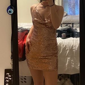 Gold dress